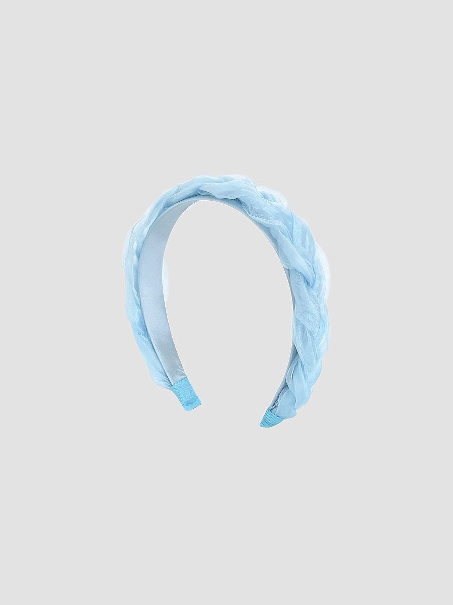 Braided Sheer Headband - Blue