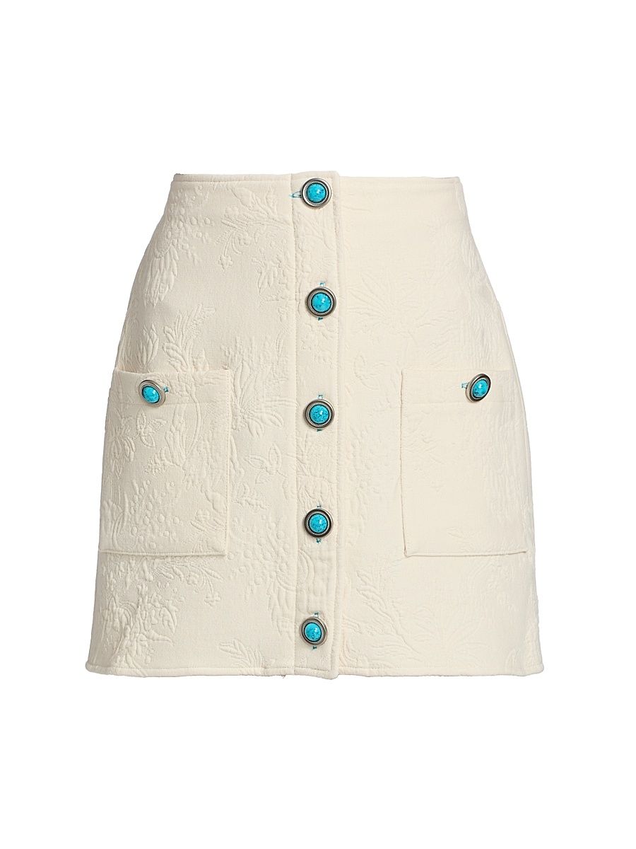 Women's Truman Cotton Miniskrt - Ivory - Size 10