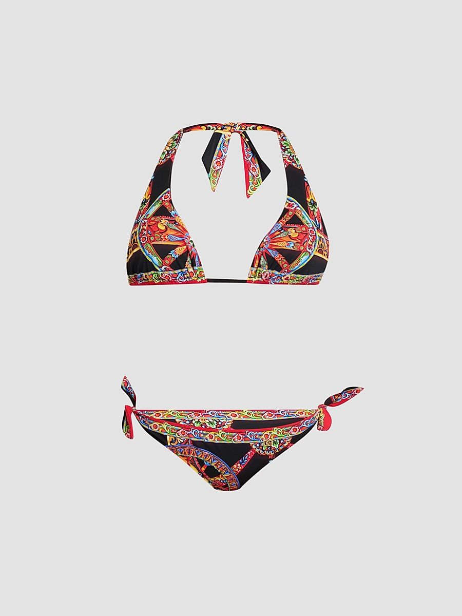 Women's St. Carretto Printed Bikini - Ruote Carretto - Size XL