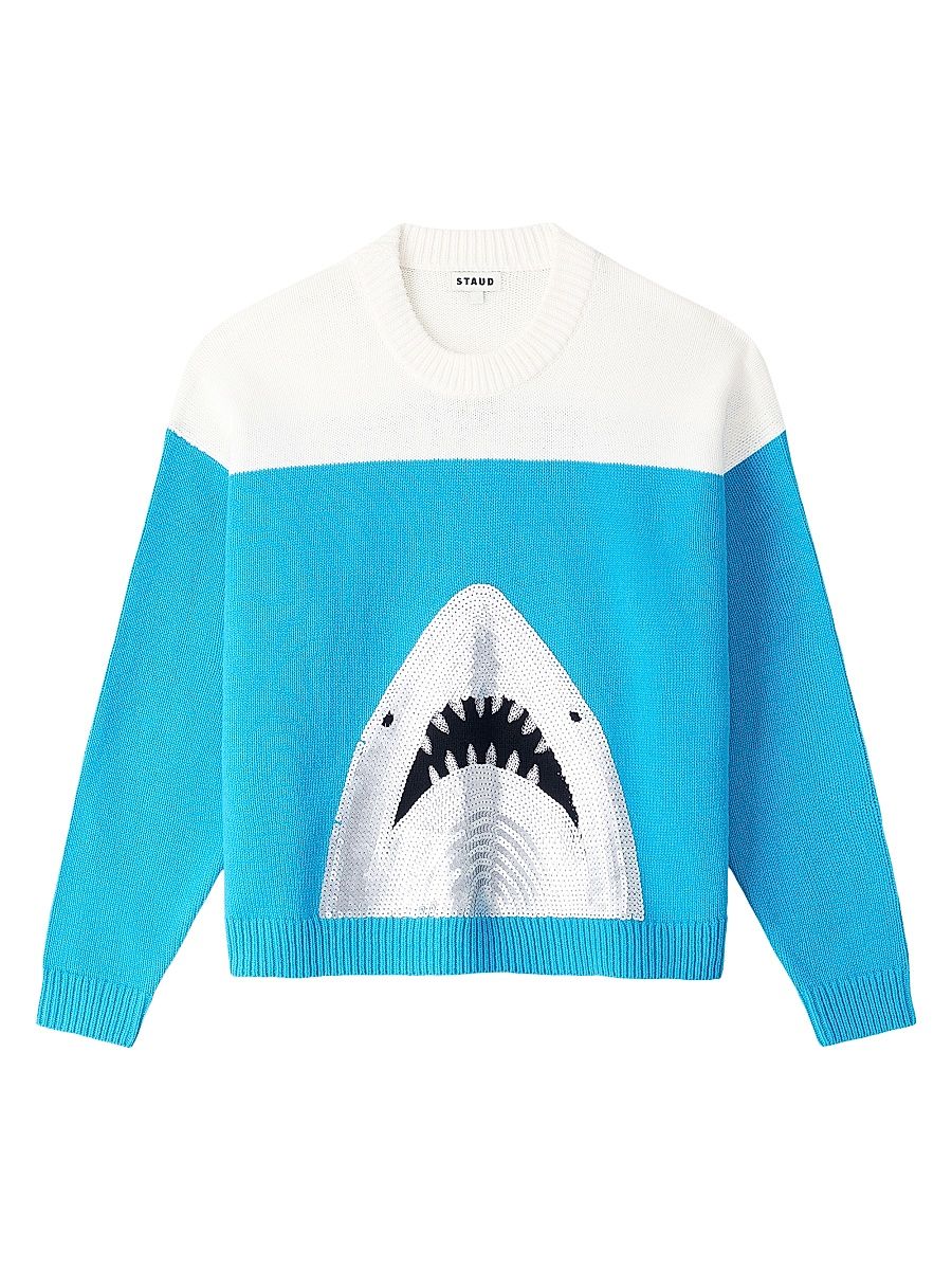 Women's Reya Sequined Great White Knit Sweater - Great White - Size XL