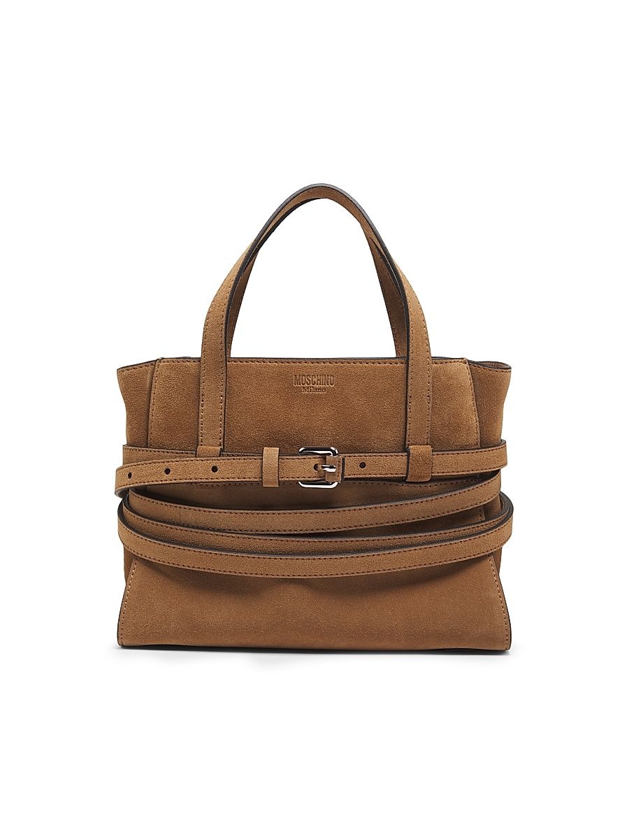 Women's Tie Me Suede Carryall - Tobacco