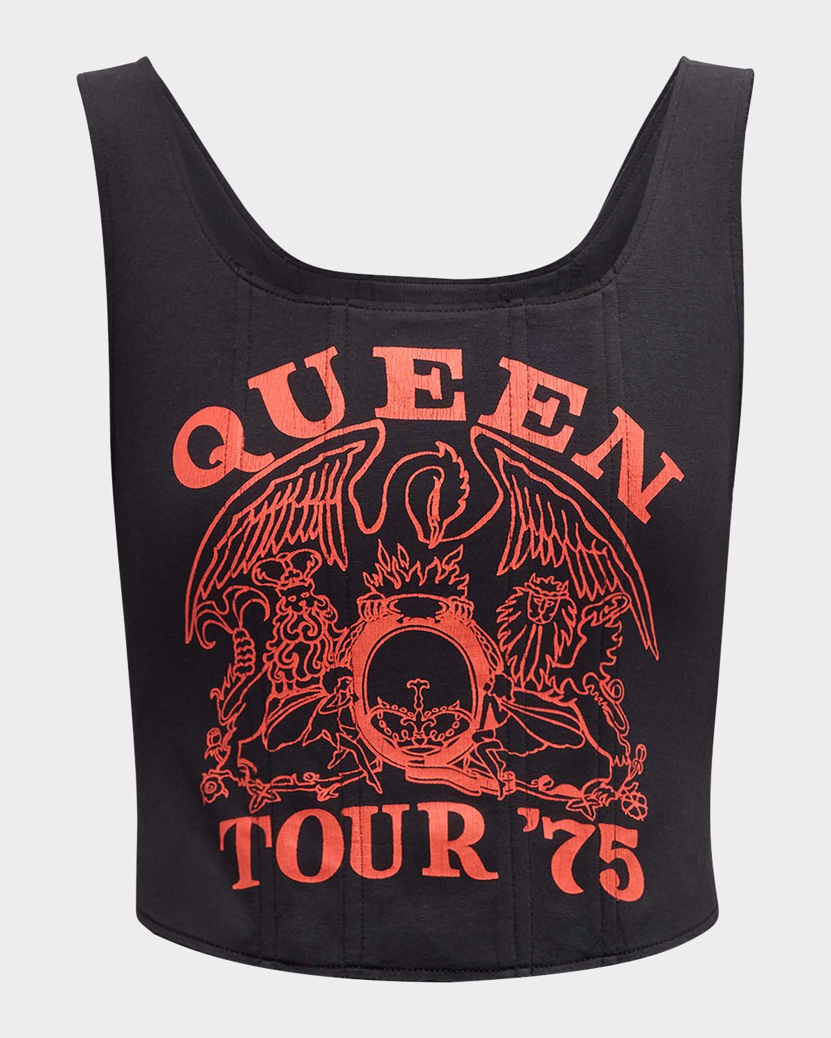 Breslin Band Tee Corset Top