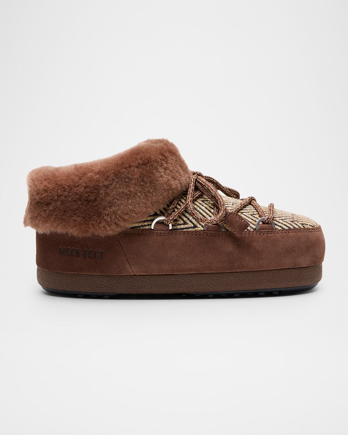 x Guest in Residence EVX Suede Faux Fur Mules