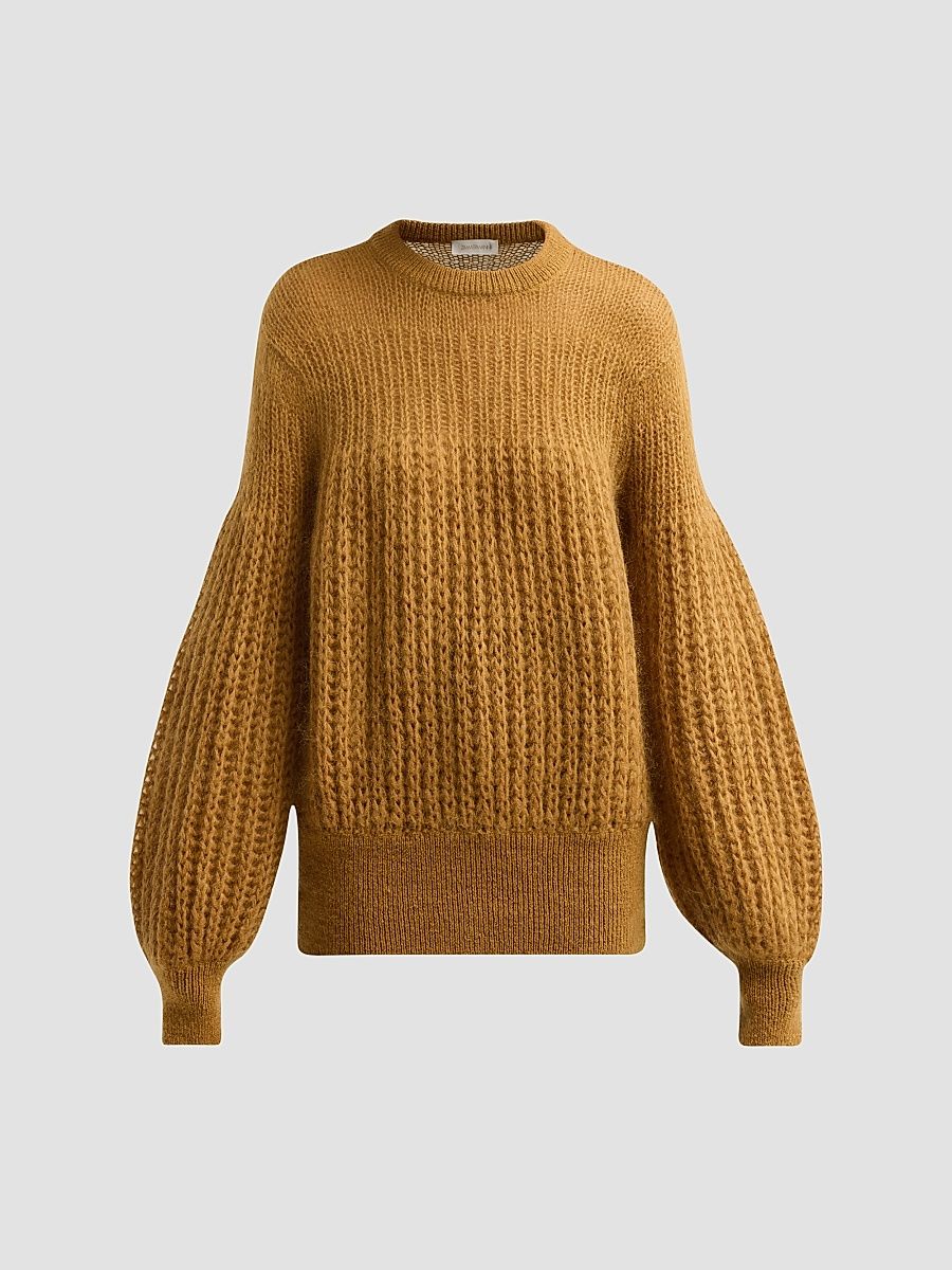 Women's Valiant Mohair Billow Sweater - Chartreuse - Size 10
