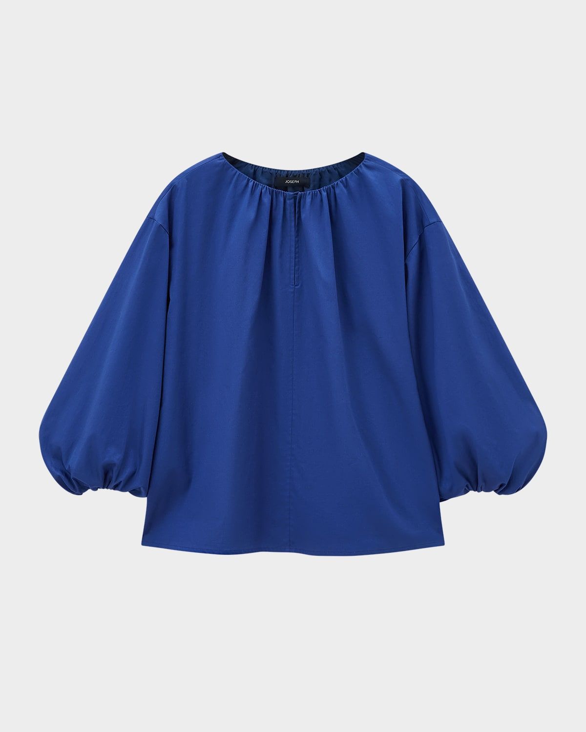Godin Balloon-Sleeve Cotton Sateen Blouse