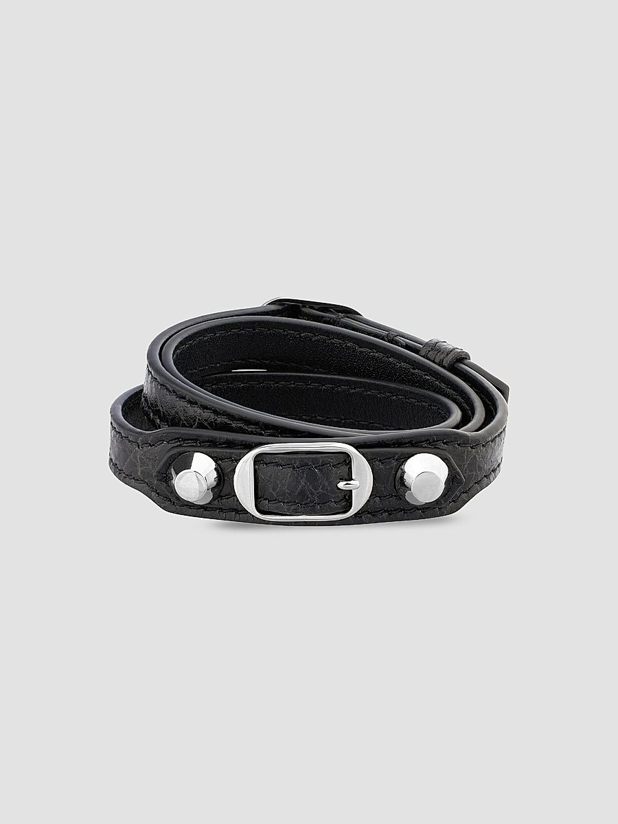 Balenciaga Women's City Triple Bracelet - Black