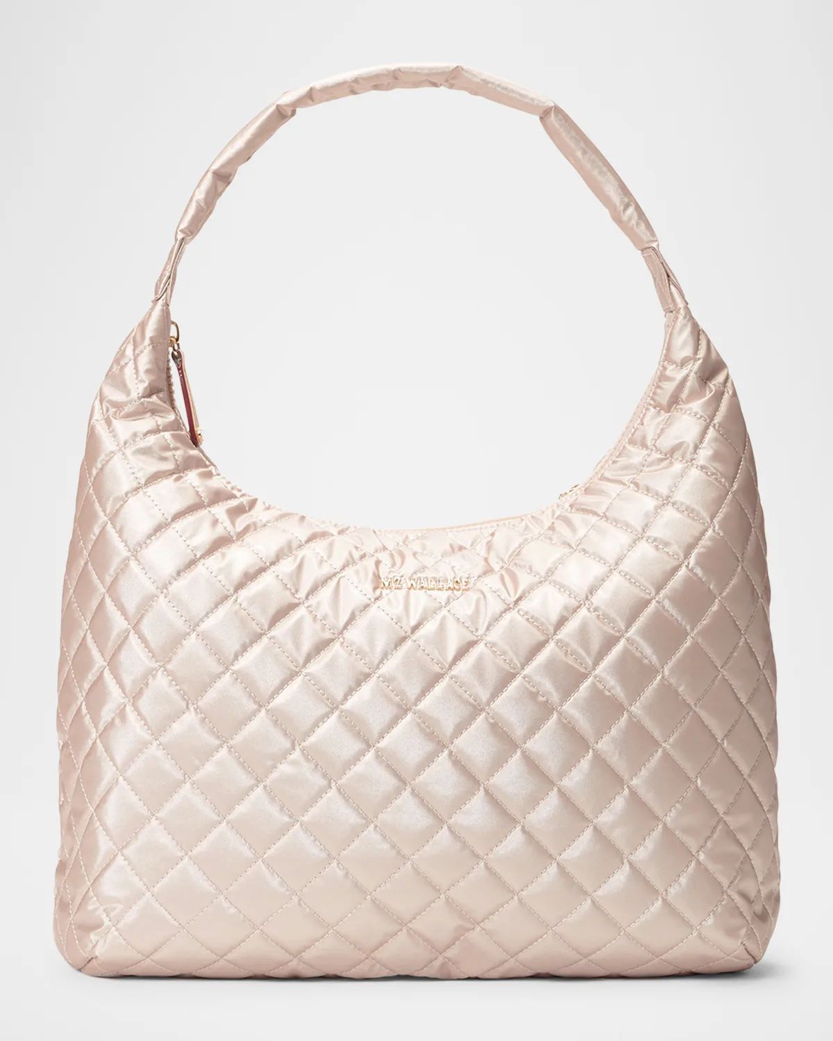 Metro Large Quilted Nylon Shoulder Bag