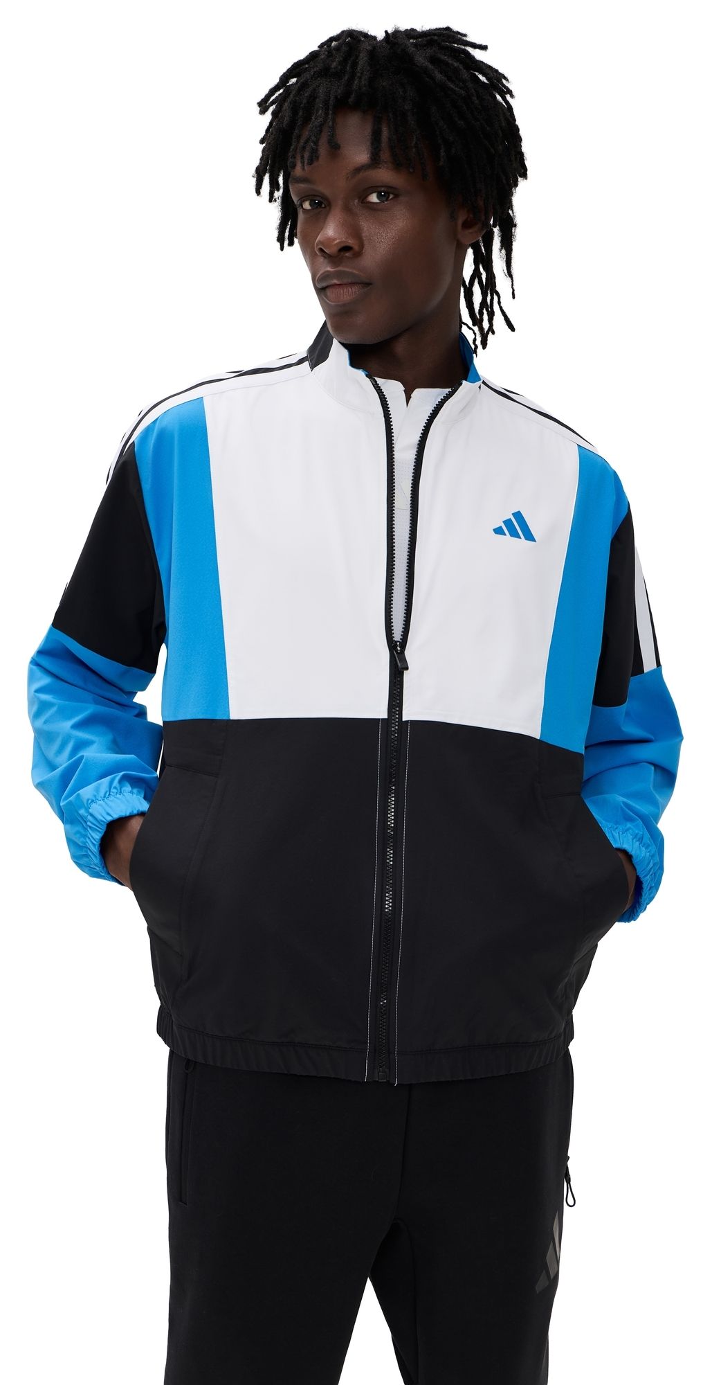 Adidas Golf Full-Zip Windbreaker Jacket Black S