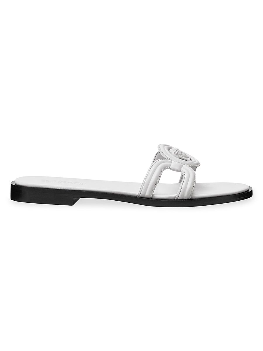 Women's Medusa 95 Leather Sandals - Porcelain White - Size 11