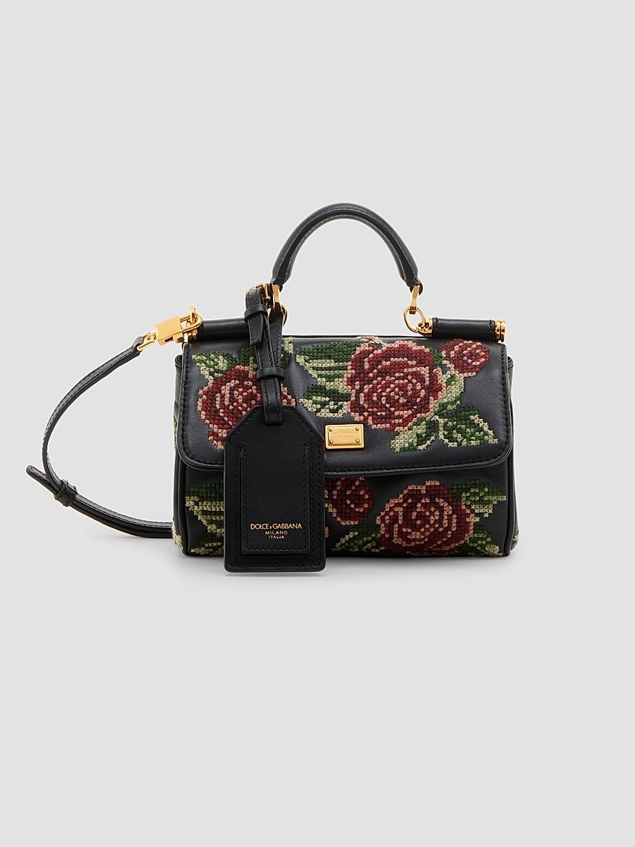 Women's Sicily Floral Embroidered Top Handle Bag