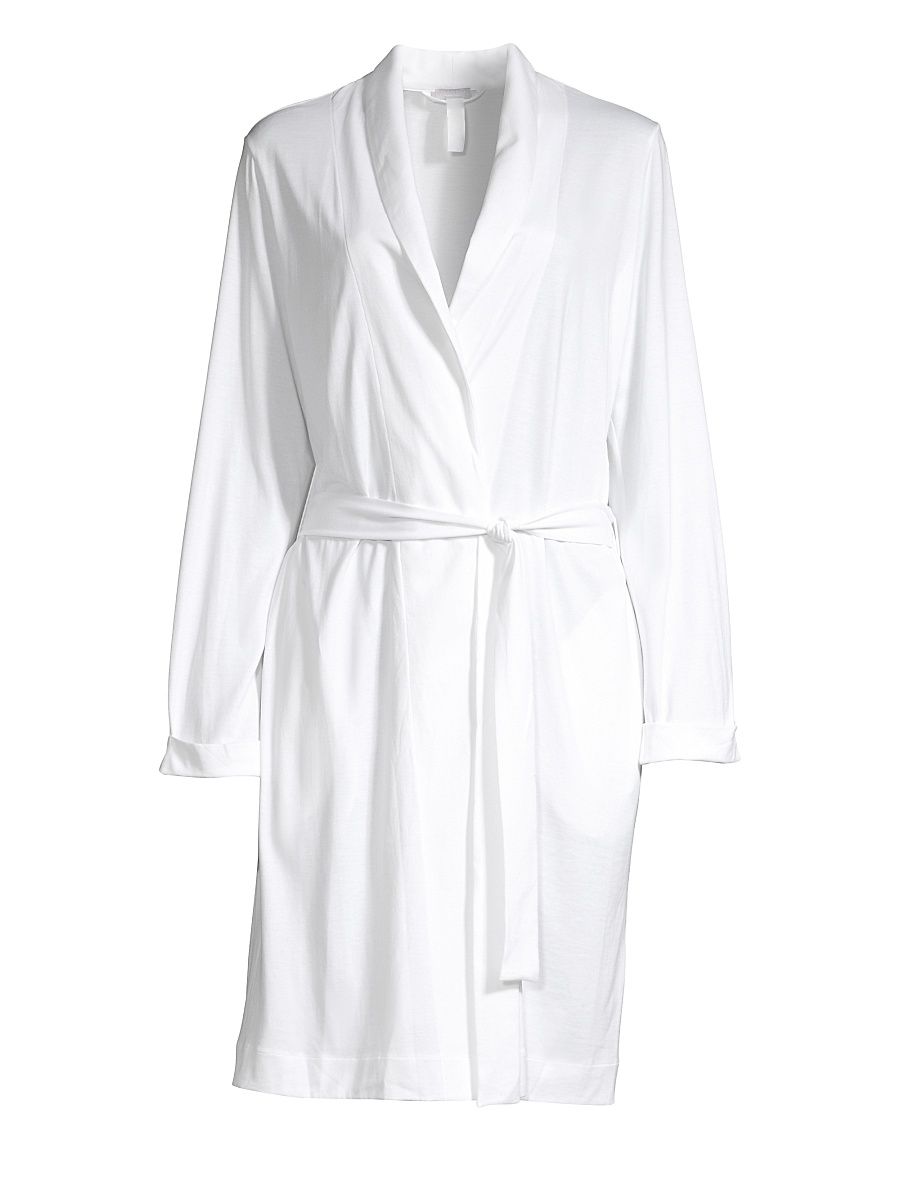 Women's Cotton Robe - White - Size XL