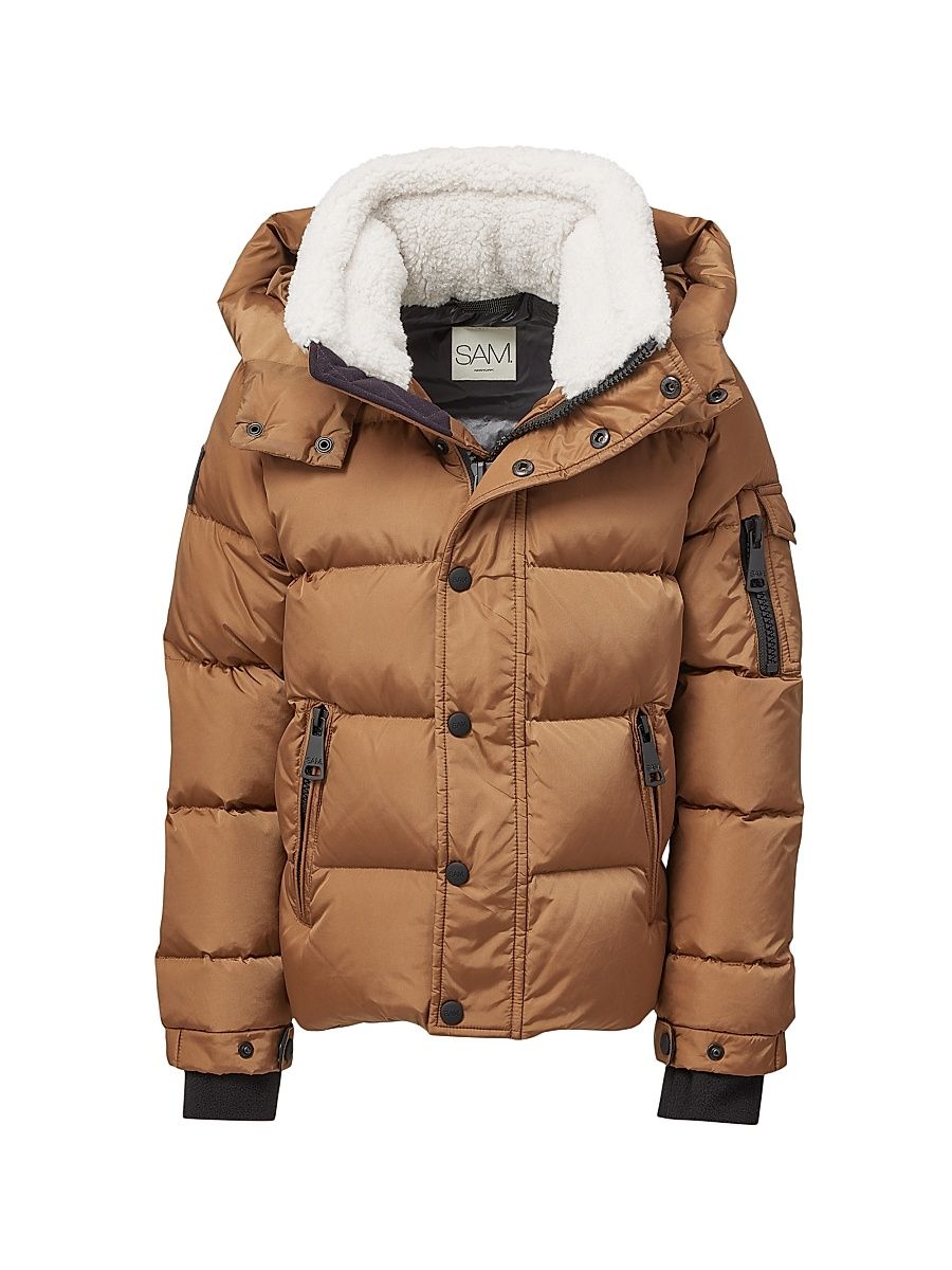 Little Boy's & Boy's Frontier Puffer Jacket - Walnut White - Size 4