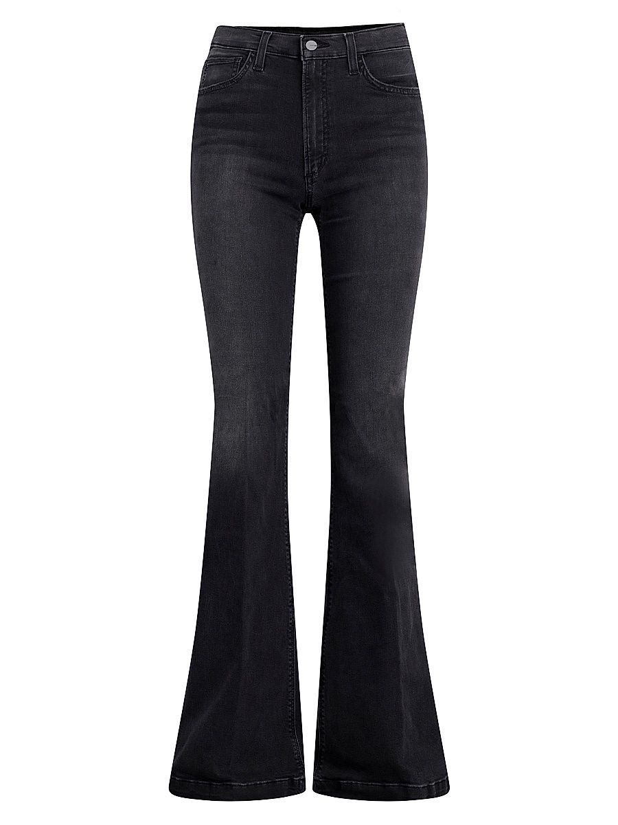 Women's Molly High-Rise Stretch Flared Jeans - Delphine - Size 33