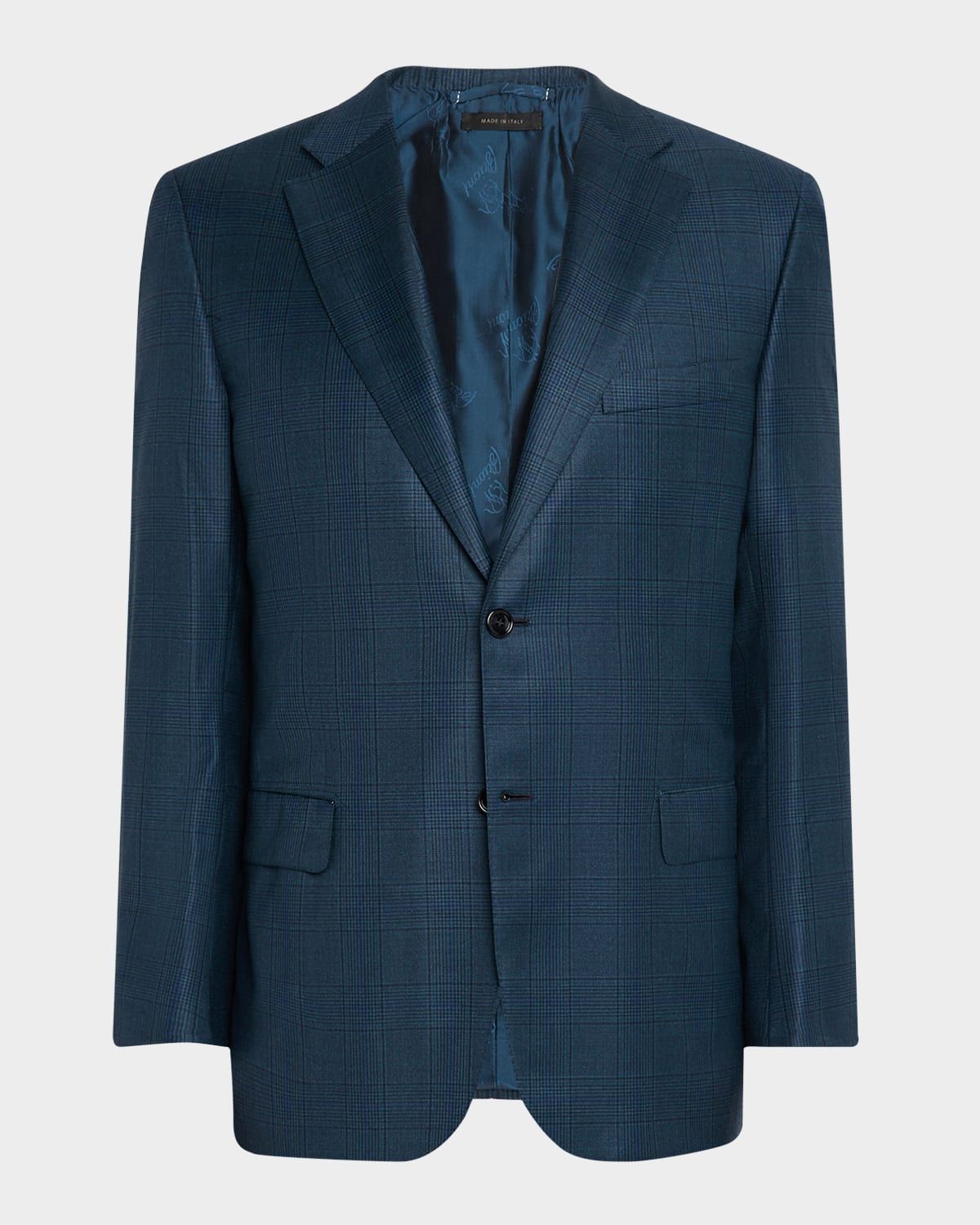 Men & apos;s Wool Tonal Prince of Wales Sport Coat