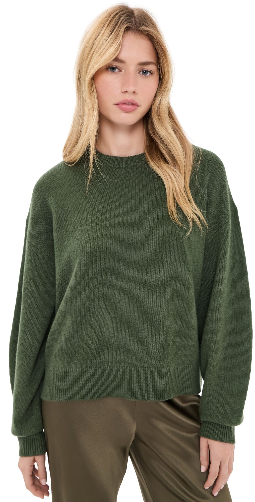 Theory Cashmere Crew Neck Sweater Ivy P