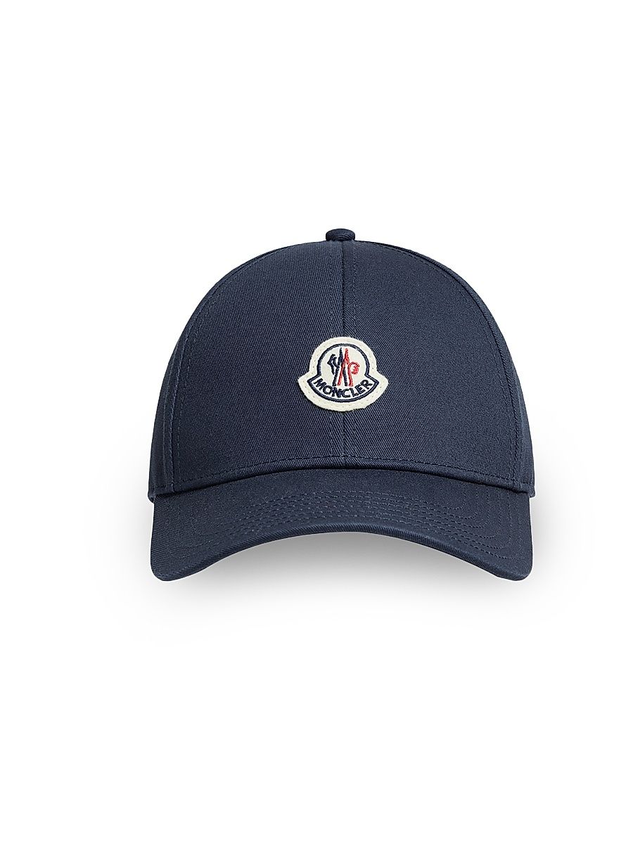 Baseball Hat in Cotton Gabardine - Navy Blue