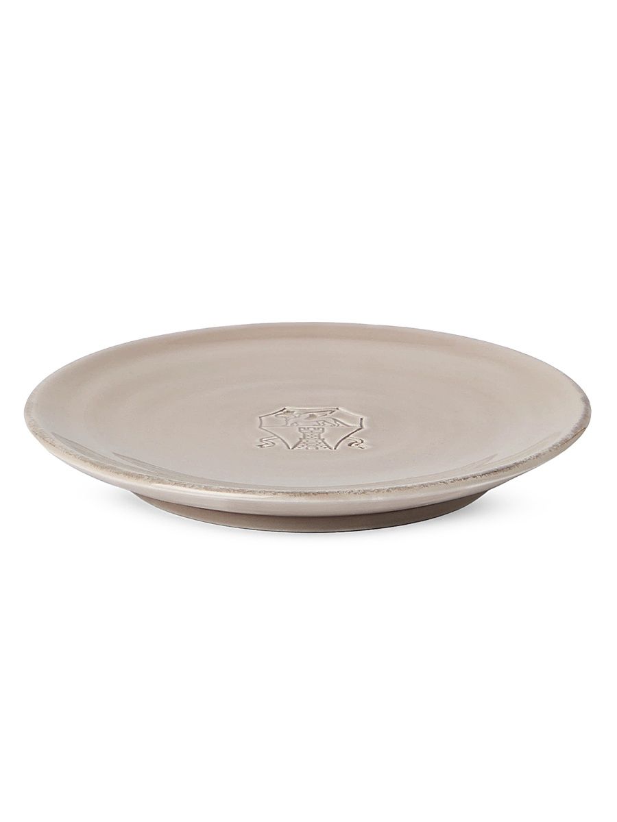 Tradition Ceramic Saucer with Logo - Brown