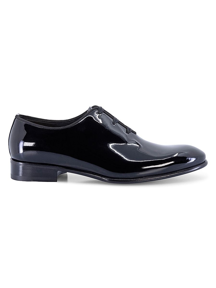 Men's Patent Leather Oxfords - Black - Size 13