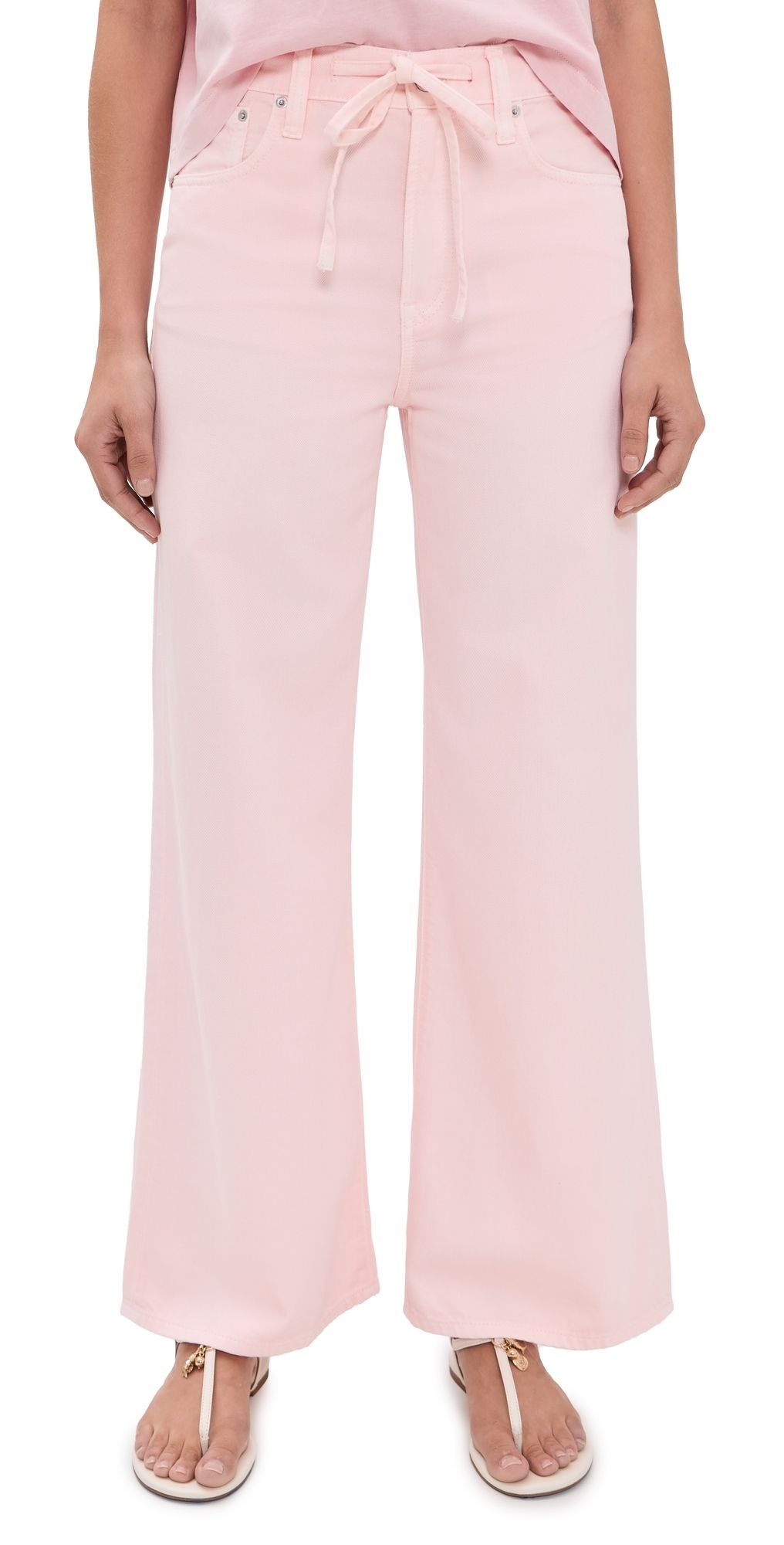 Madewell Madewell x Shopbop Ultimate Wide-Leg Jeans Pale Pink 29