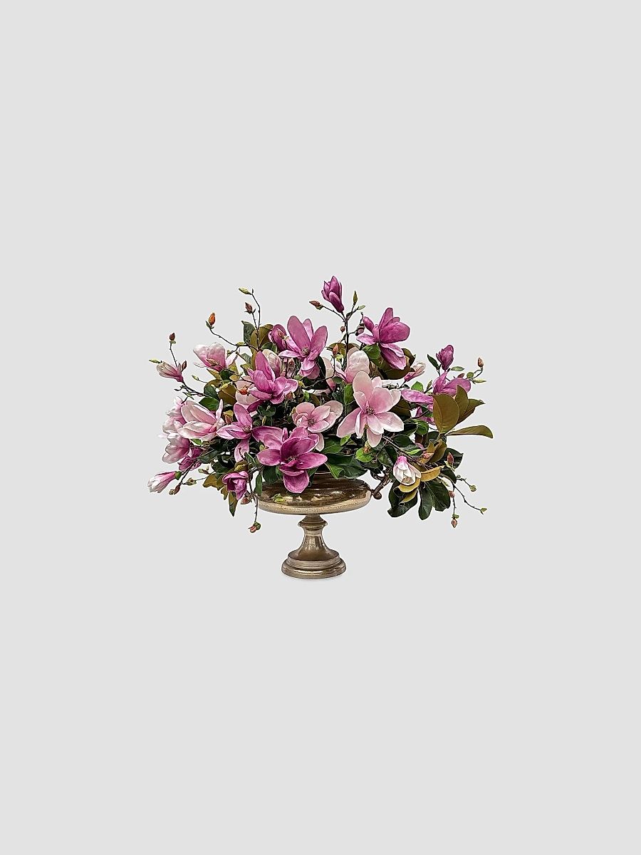 Everyday Newness Refresh Faux-Magnolia Arrangement - Fuchsia