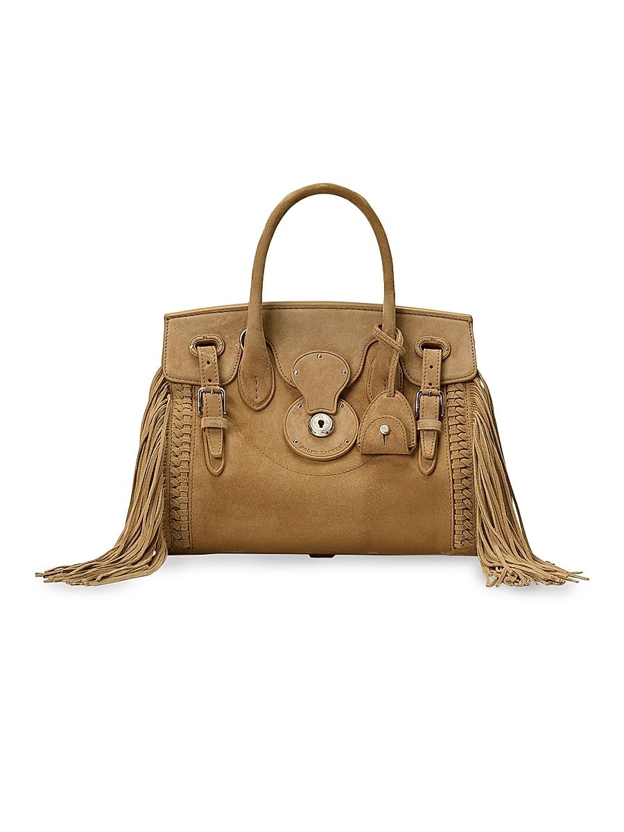 Women's Ricky Suede Top Handle Bag - Dark Brown