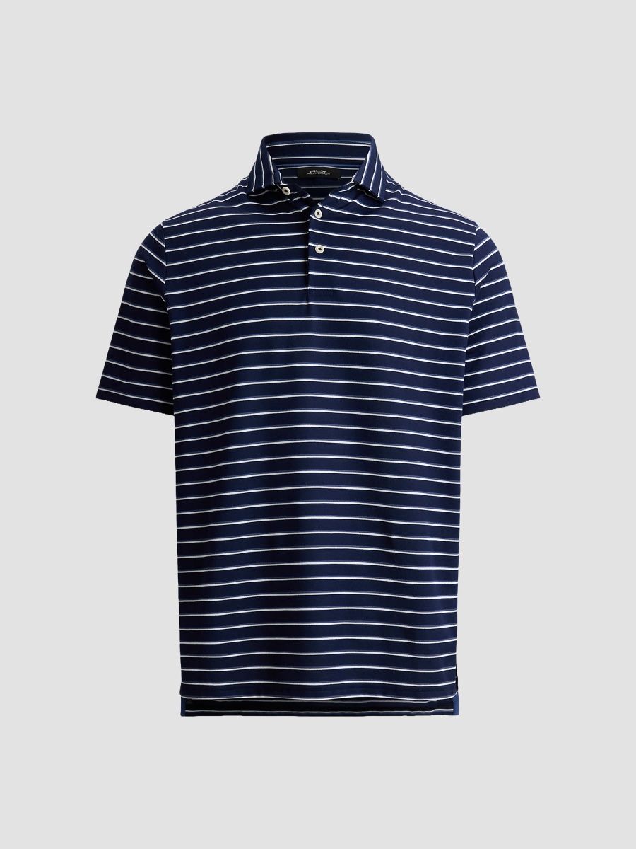 RLX Ralph Lauren Men's Classic-Fit Performance Polo Shirt - Lovely Lilac Multi - Size XXL