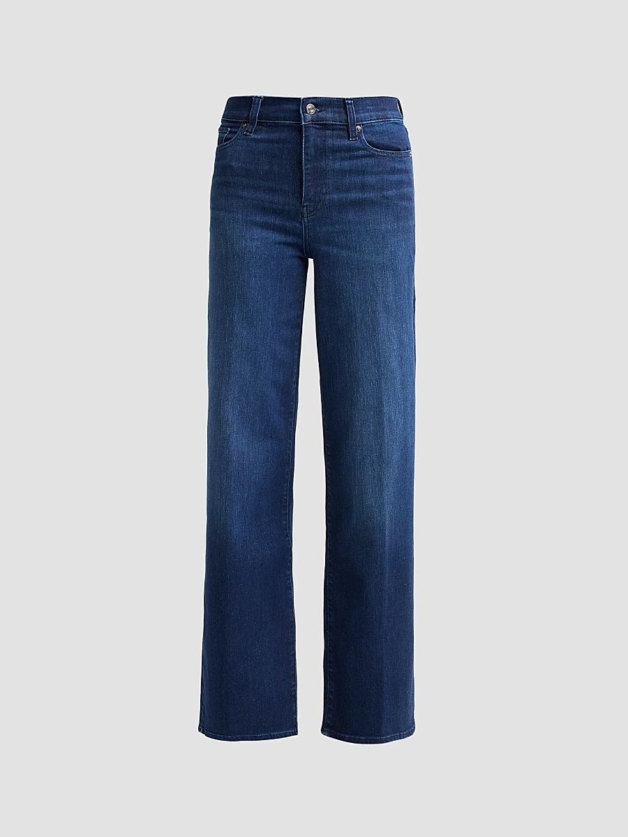 Women's Le Slim High-Rise Palazzo Jeans - Ultraviolet - Size 24