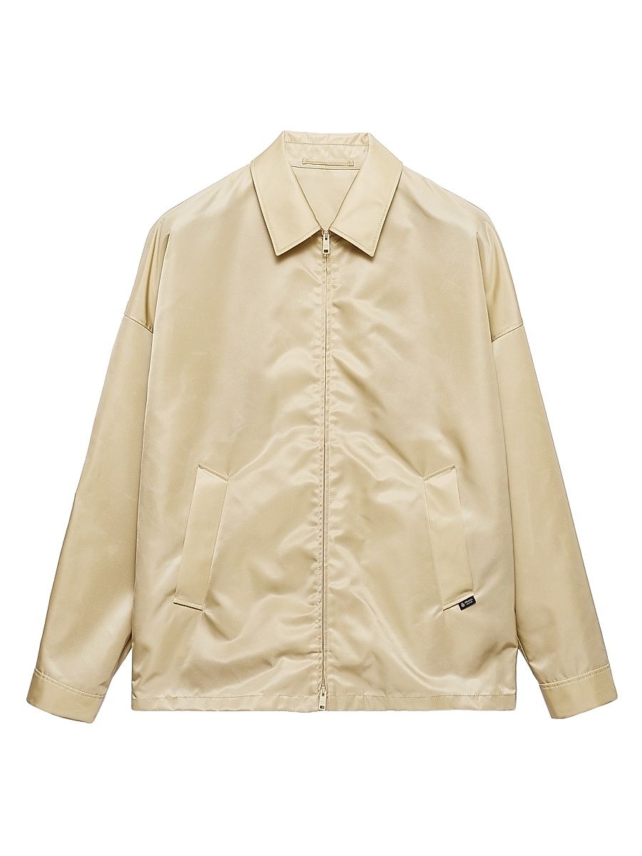 Men's Re-Nylon Jacket - Beige Khaki - Size Large