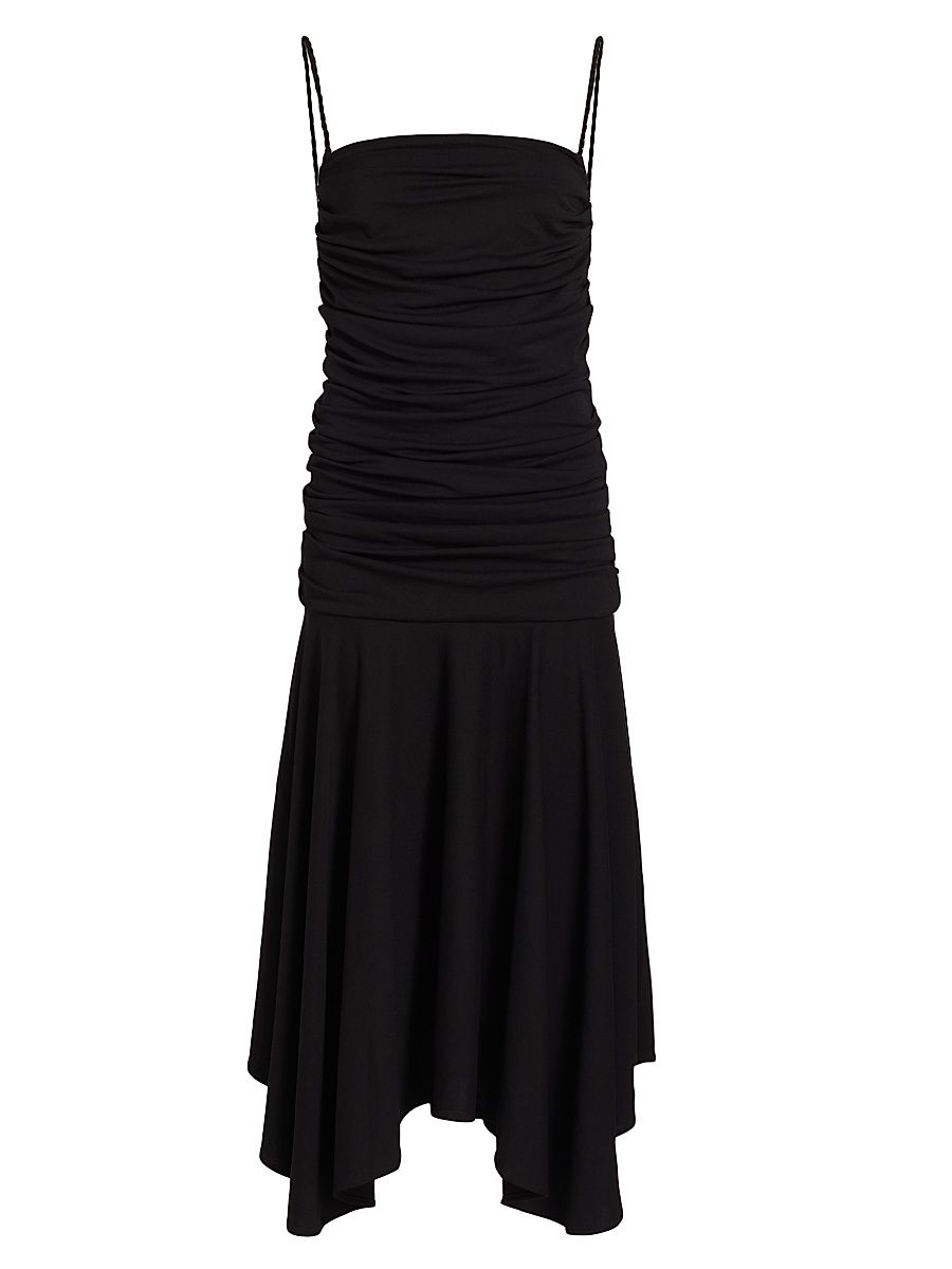 Women's The Viradora Ruched Midi-Dress - Midnight - Size Medium
