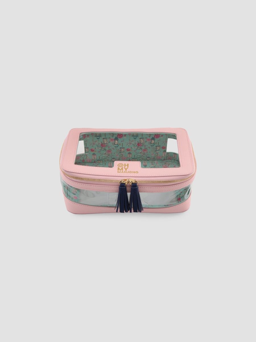 Light Pink Tile Storage Bag - Pink
