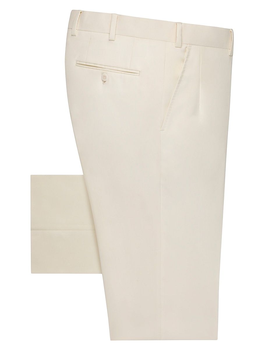 Men's Slim Fit Trousers - Open White - Size 44