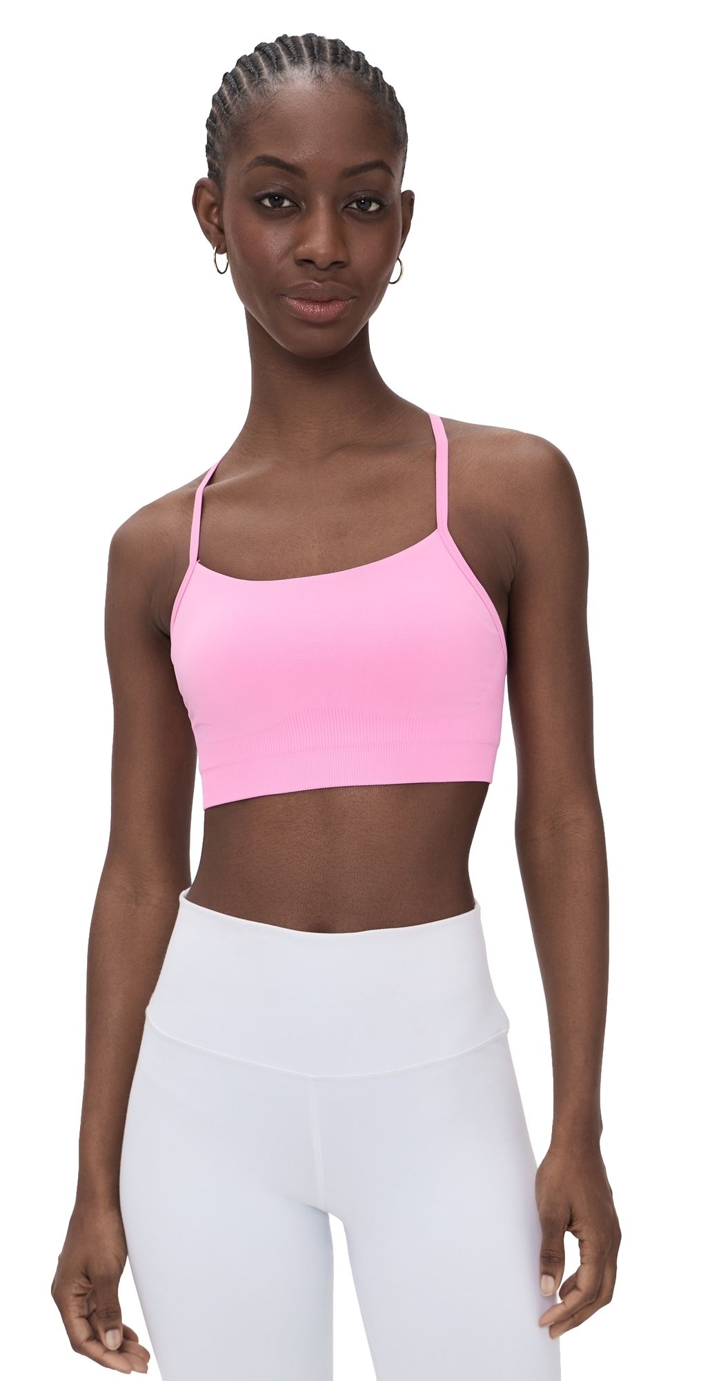 Sweaty Betty Spirit Restored Seamless Yoga Bra Guava Pink XXL