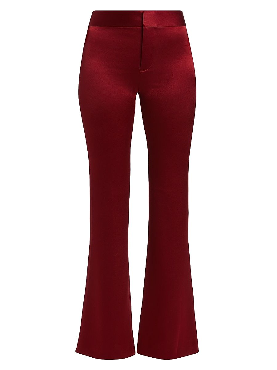 Women's Andrew Mr Bootcut Slim Pants - Garnet - Size 8