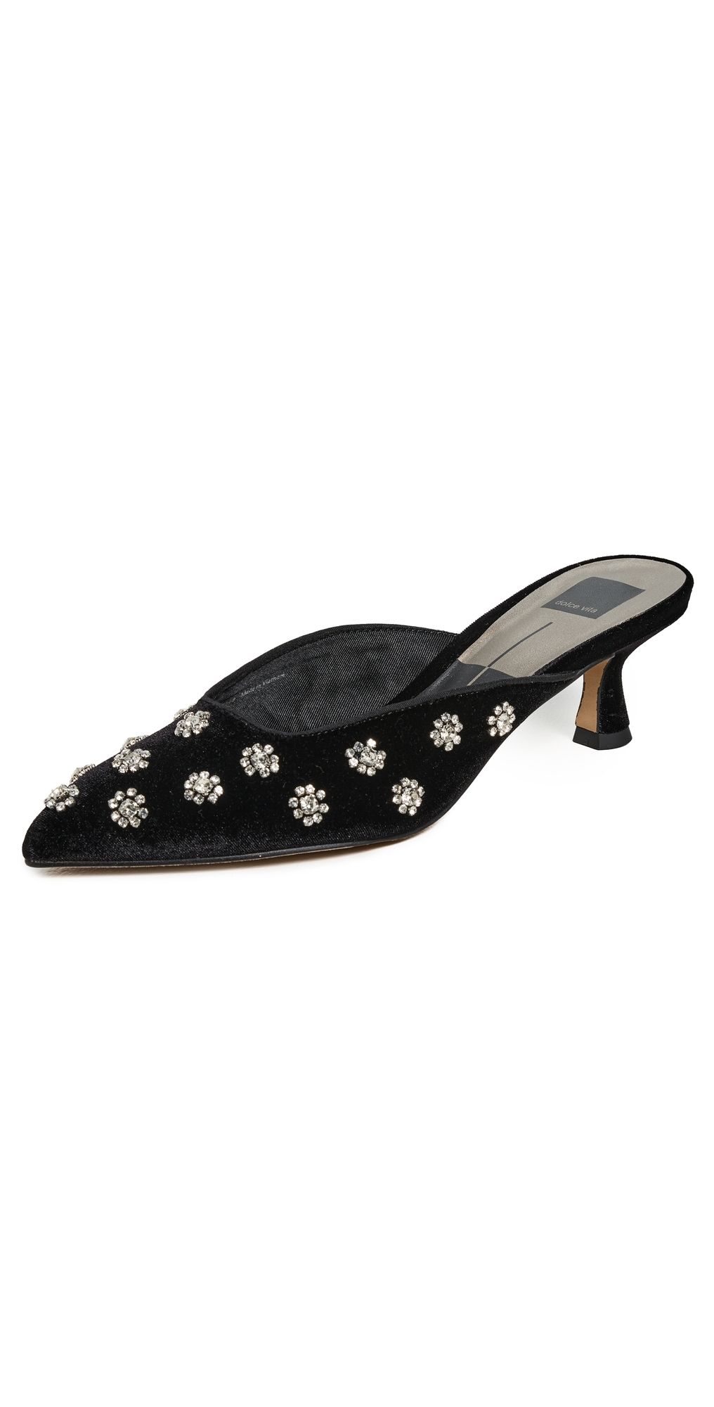 Dolce Vita Clara Embellished Mules Nero 9