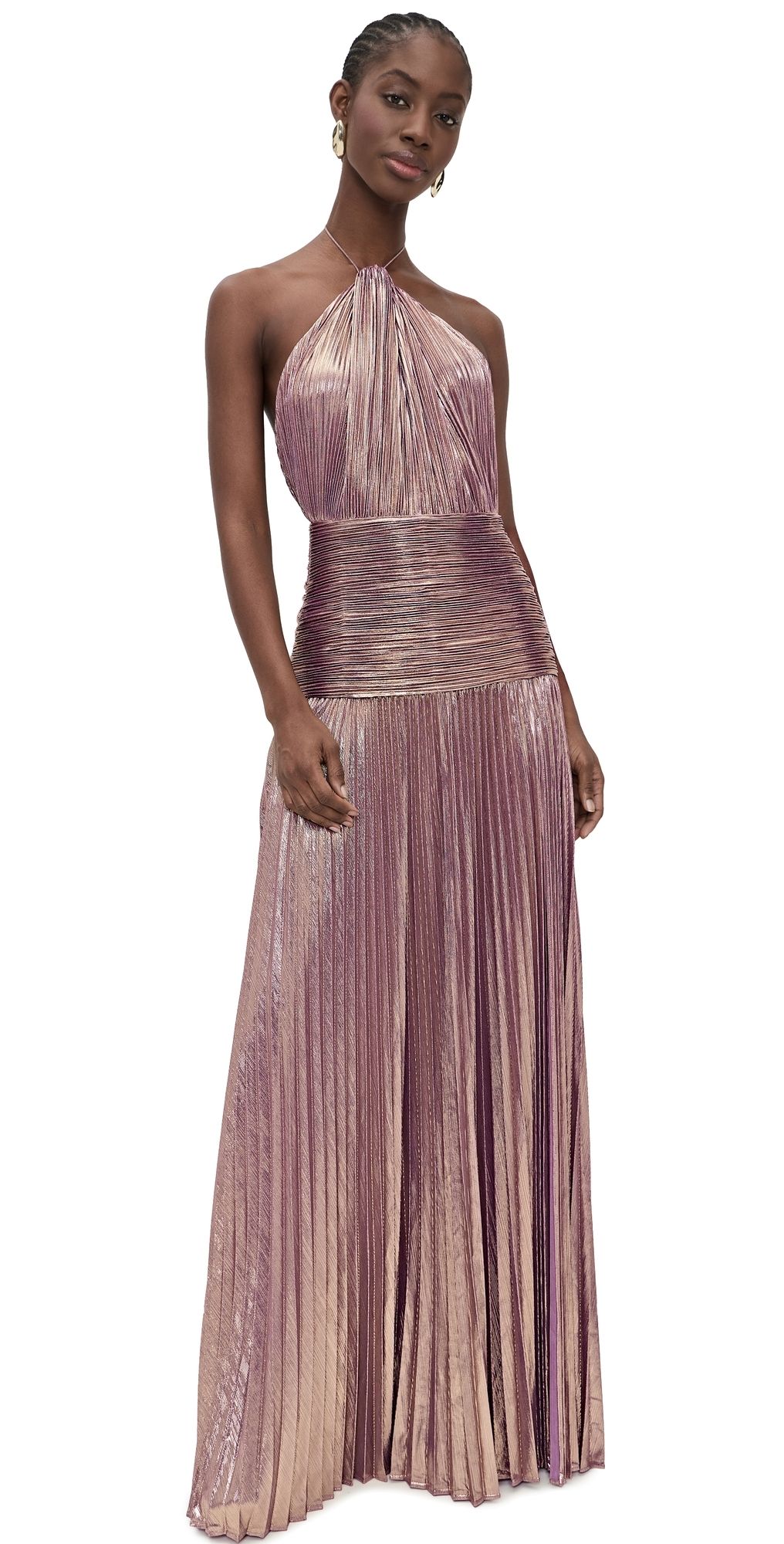 Retrofête Thalia Dress Purple/Gold L