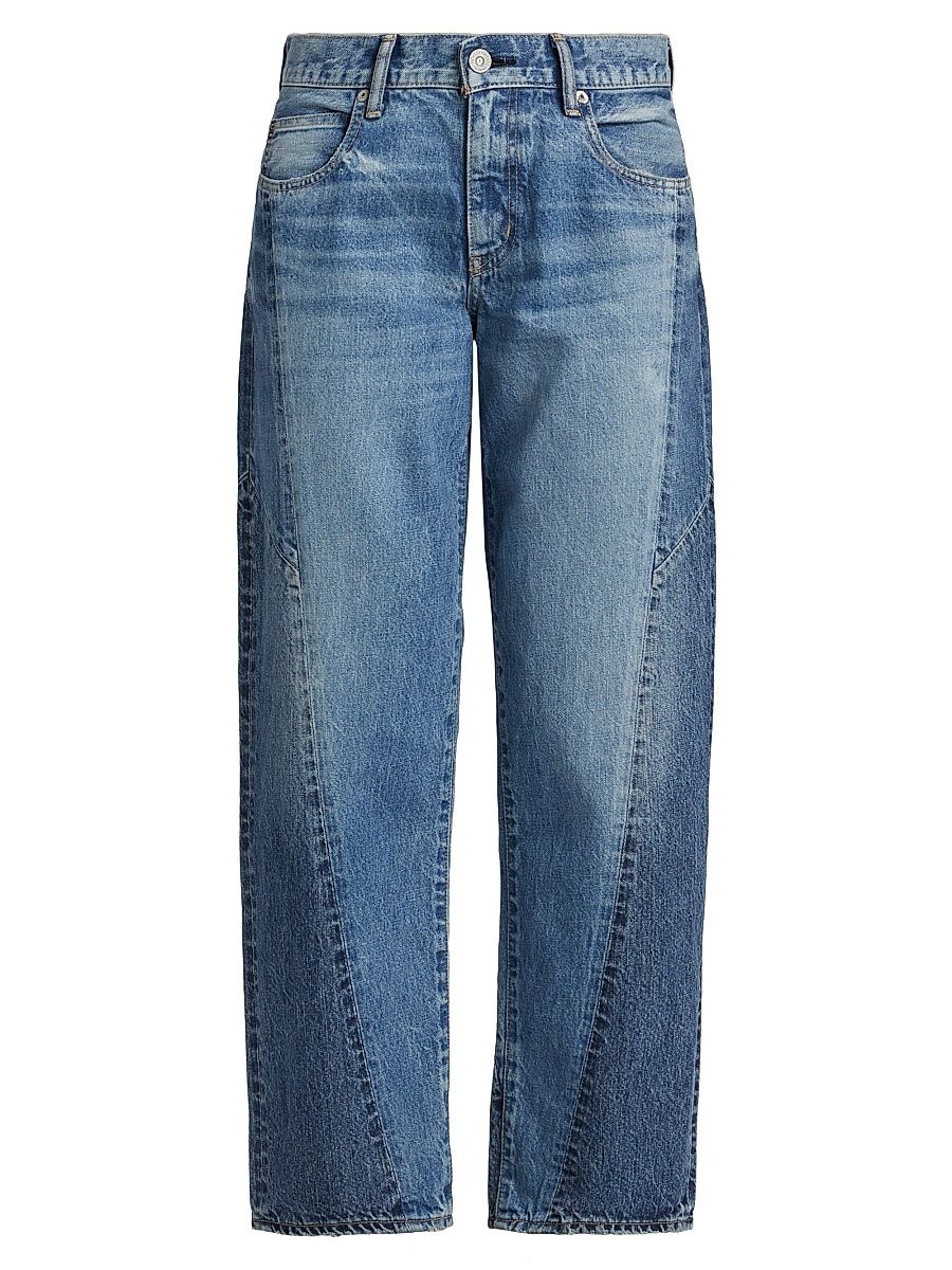 Women's Micco Remake Spliced Barrel Jeans - Blue - Size 30