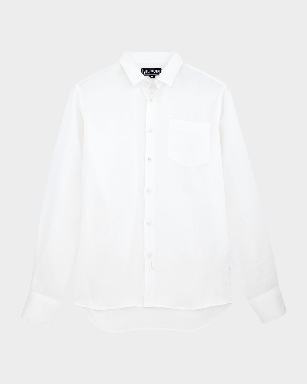 Caroubis Linen Pocket Sport Shirt