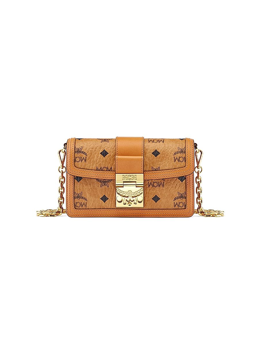Women's Gretl Visetos Monogram Mini Crossbody Bag - Cognac