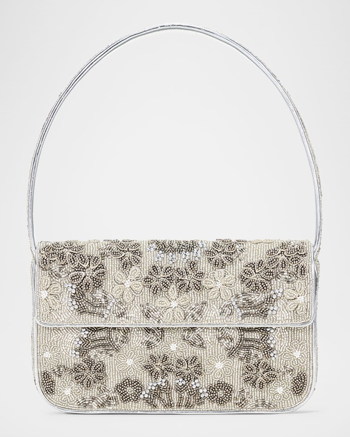 Tommy Beaded Flap Shoulder Bag