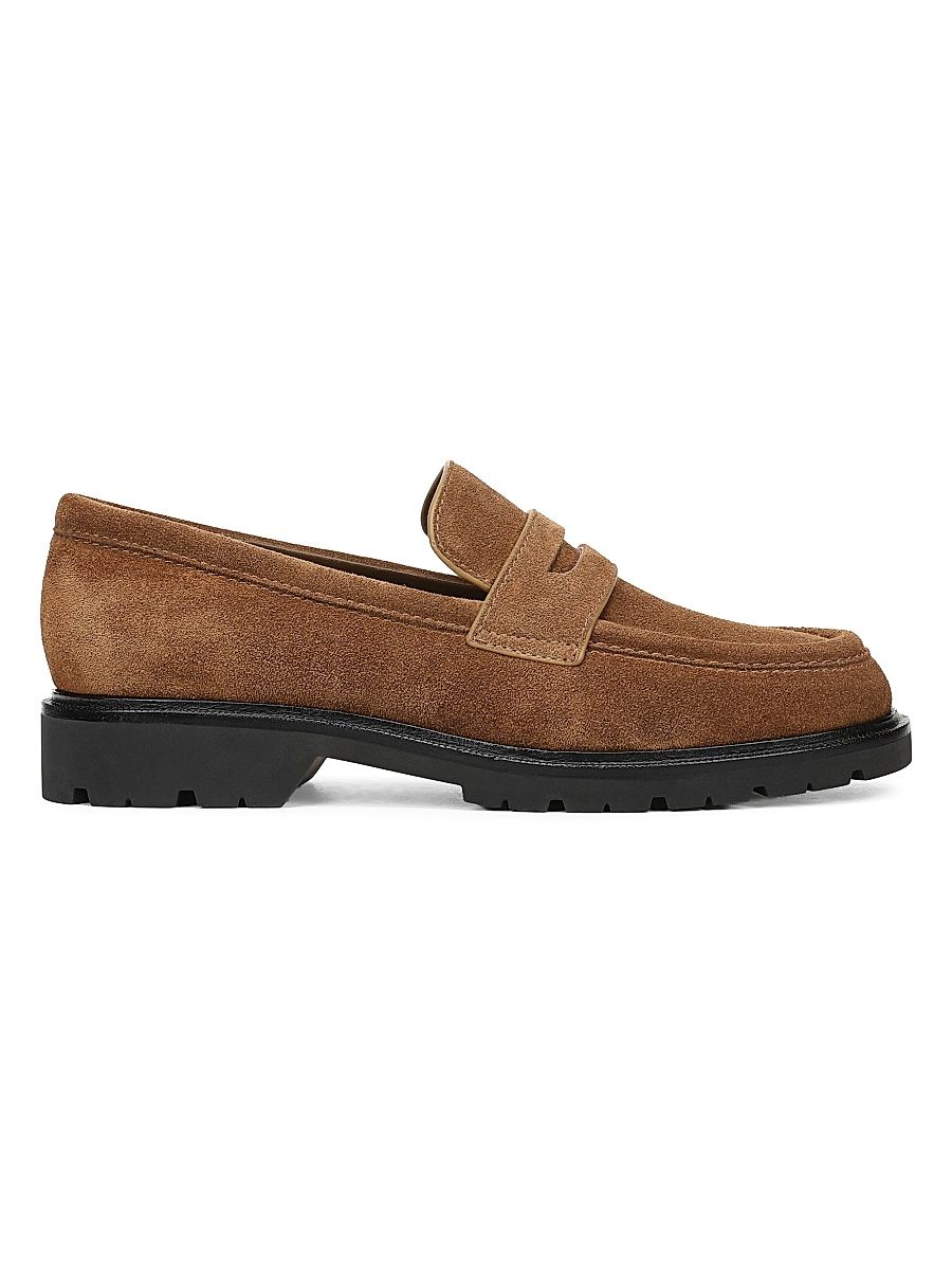 Women's Siena Suede Penny Loafers - Elmwood - Size 5