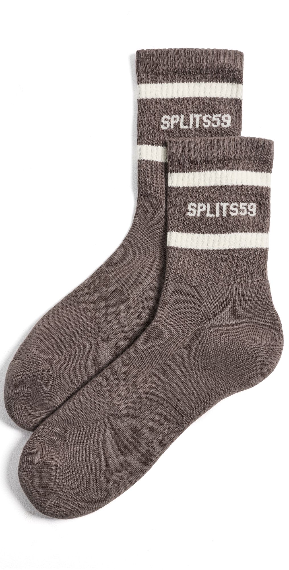 Splits59 Logo Stripe Quarter Socks Lentil One Size