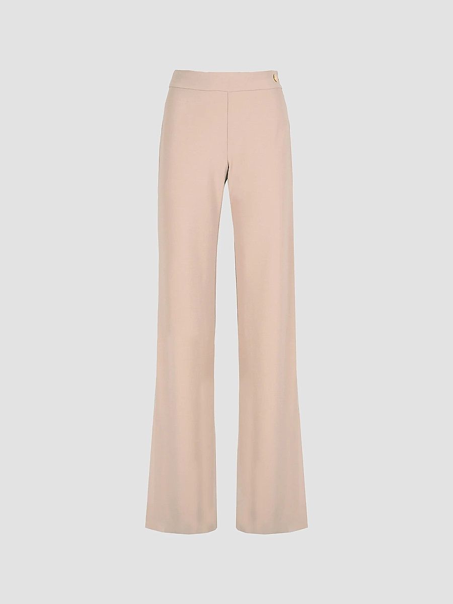 Callas Milano Women's Anouk Stretch Jersey Wide Leg A-Line Pants - Taupe - Size 0