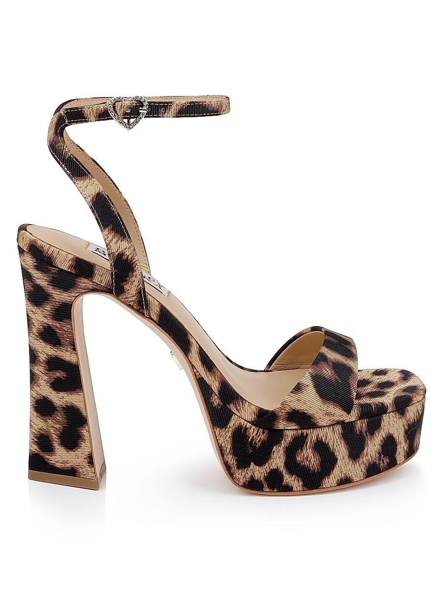 Women's Caia Leopard-Print Platform Sandals - Natural Leopard - Size 11