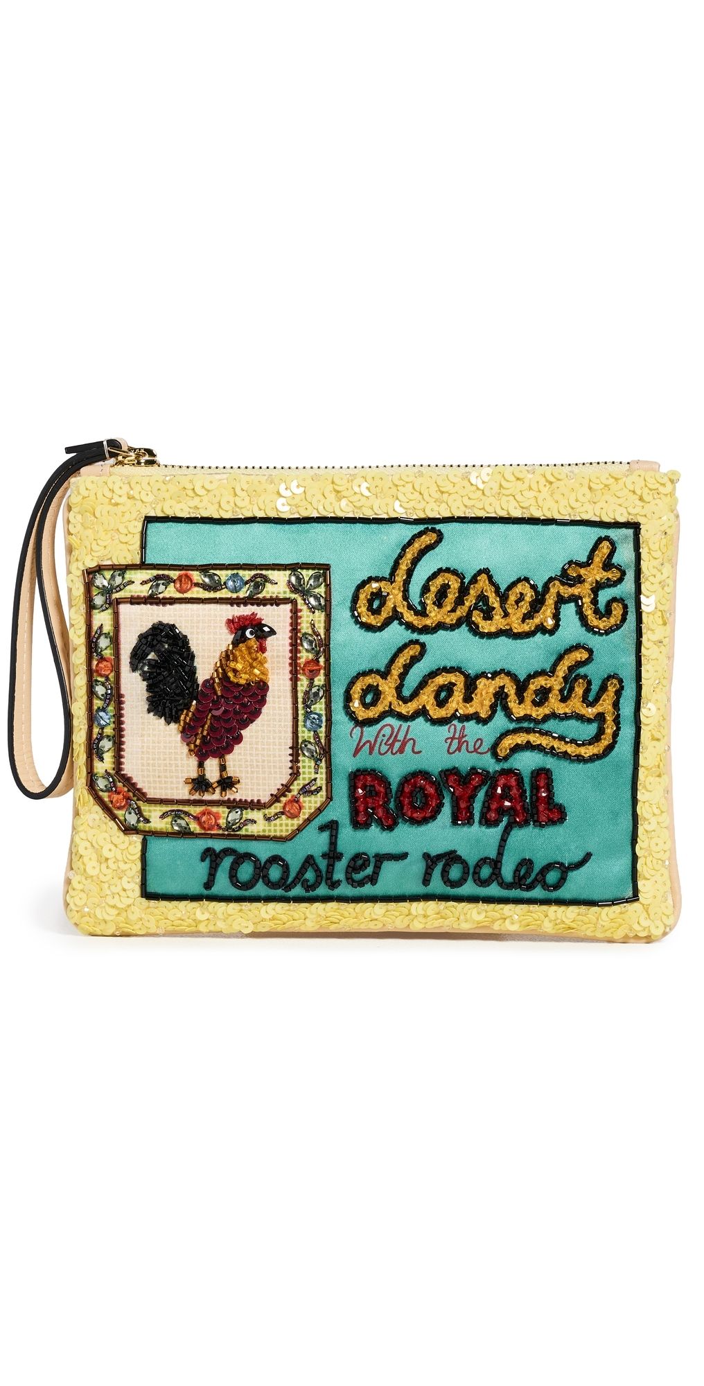 ALÉMAIS Ace Rooster Embellished Clutch Multi One Size