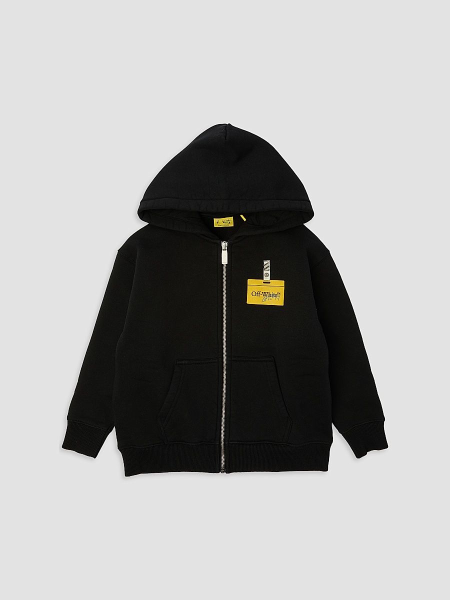 Baby Boy's, Little Boy's & Boy's Arrow Tape Full-Zip Hoodie - Black - Size 16