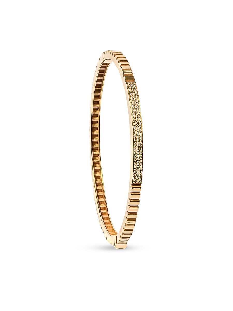 Women's Riflessi 18K Yellow Gold & 0.40 TCW Diamond Bangle - Yellow Gold