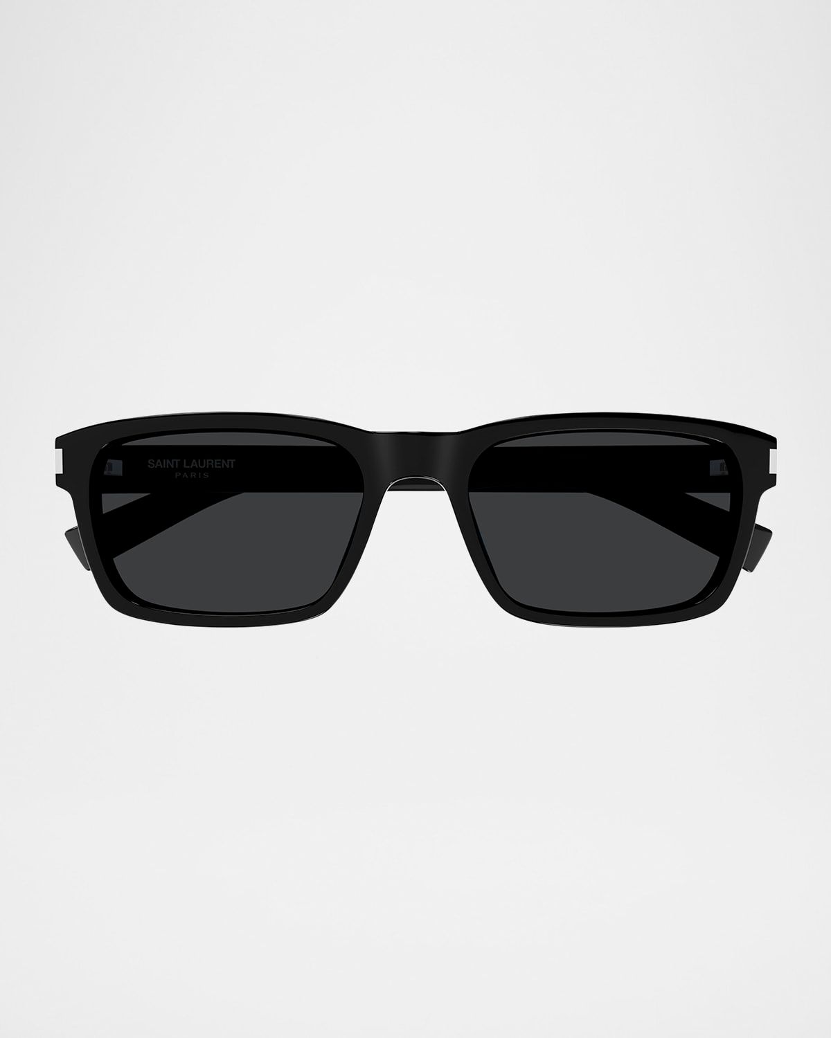 Men & apos;s Rectangle Acetate Sunglasses with Logo Detail