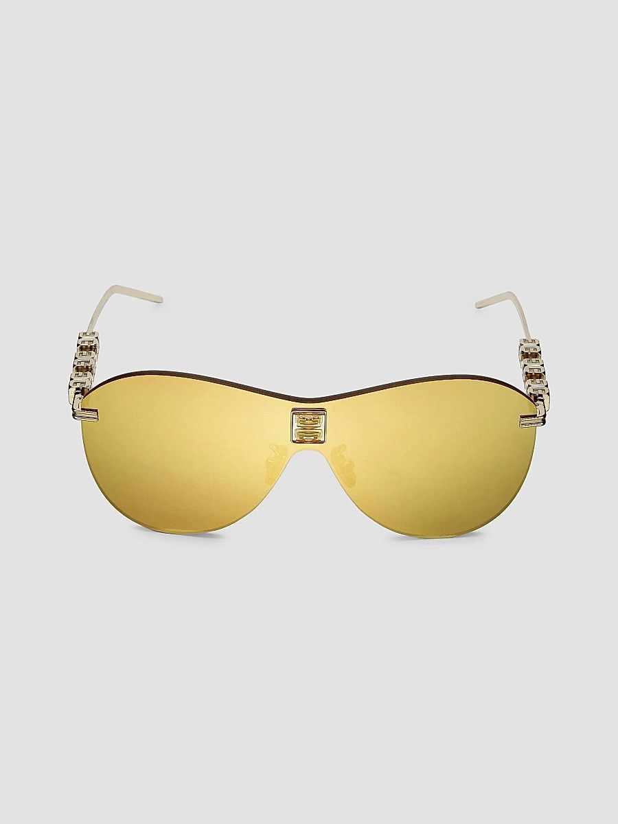 Givenchy Women's Mirrored Shield Sunglasses - Gold