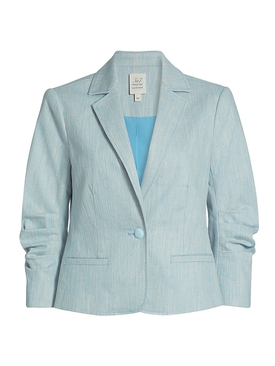 Women's Melange Le Petit Khloe Blazer - Kettle Pond White - Size 14
