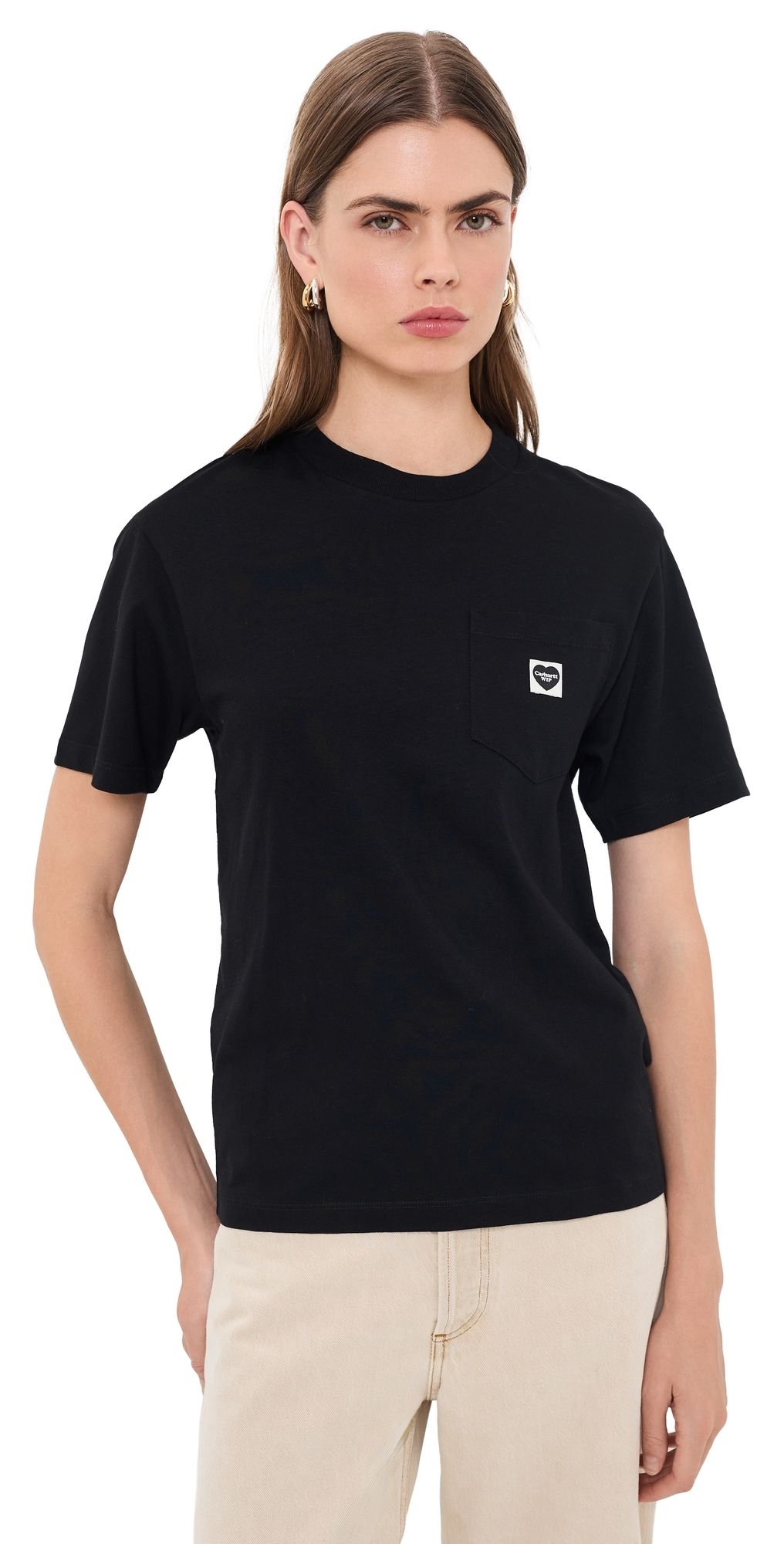 Carhartt WIP Small Pocket Heart T-Shirt Black/Black L